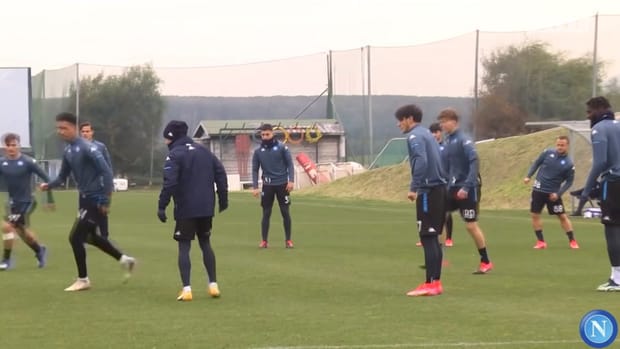SSC Napoli's last training ahead of Granada clash